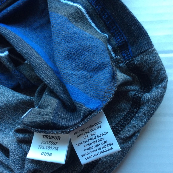 America Crusader Blue/Gray Striped 3 Button Shirt - Picture 8 of 8